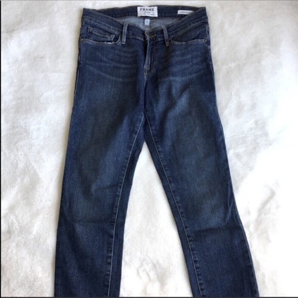 FRAME Denim Le Skinny‎ de Jeanne Jeans 26 Winter High Waist High Boots Comfy - Picture 5 of 12